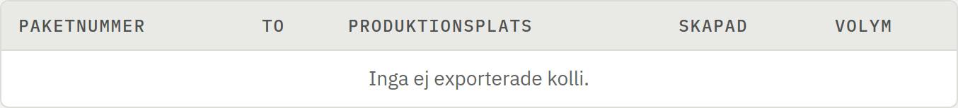 Skärmbild av Exportera paket till fil